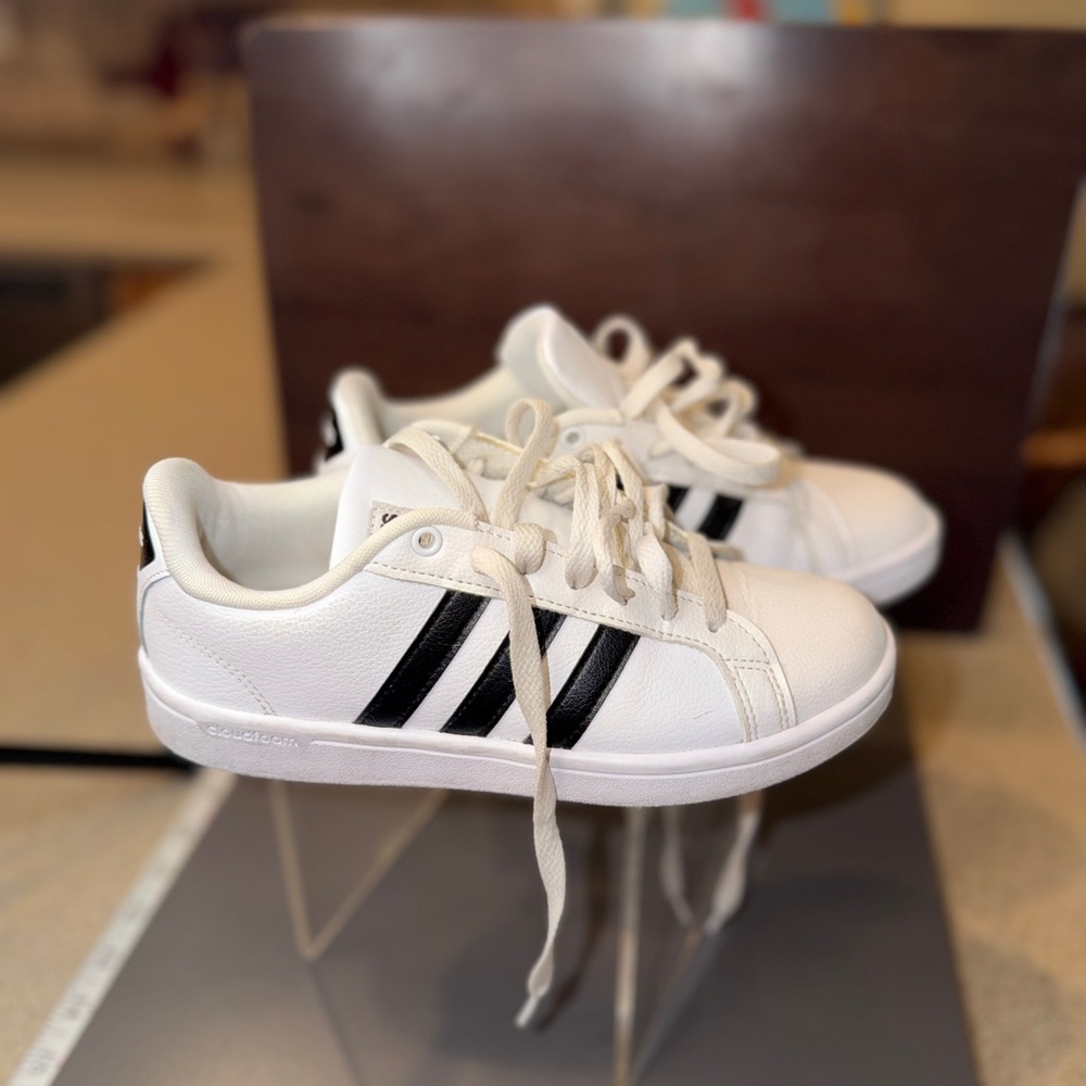 Adidas White and Black Sneakers